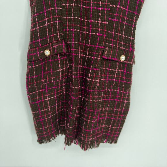 Majorelle Bernadette Tweed Mini dress pink chocolate brown - XS - Picture 5 of 12